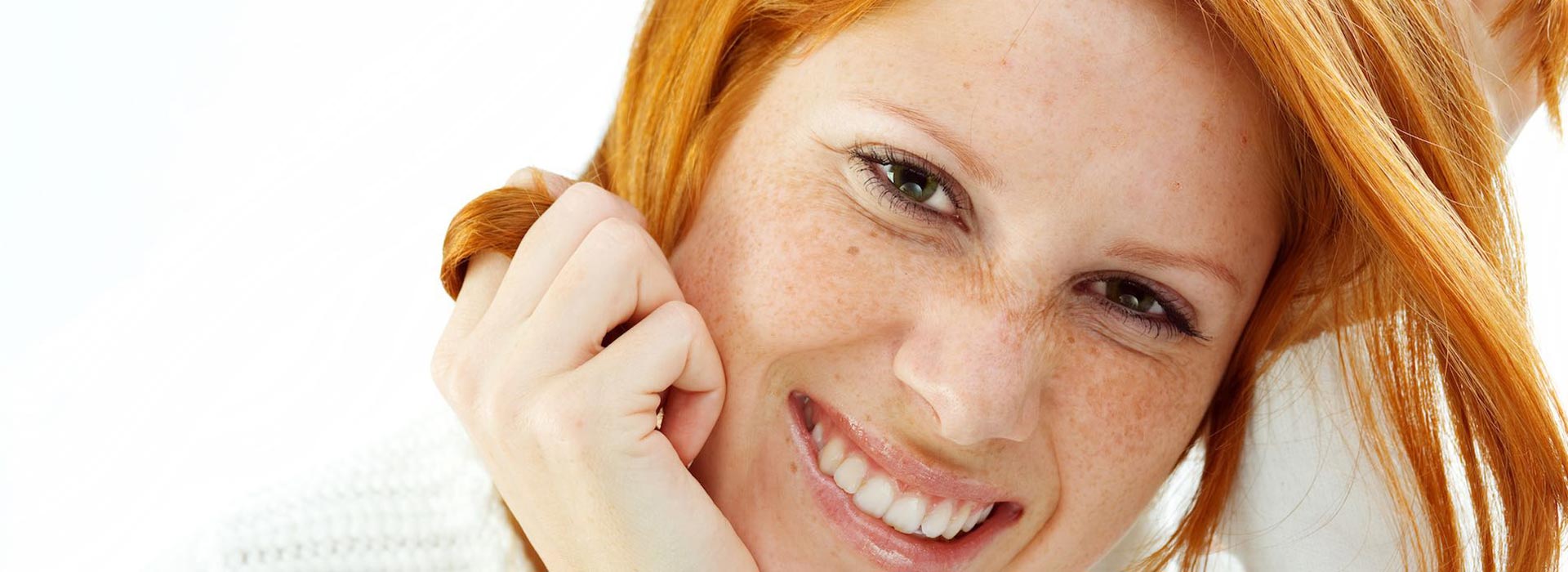 women with smiling face